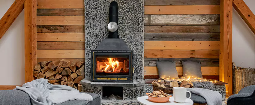 Thelin Hearth Products Direct Vent Gas Stove Fireplace Inspection in Streamwood, Illinois